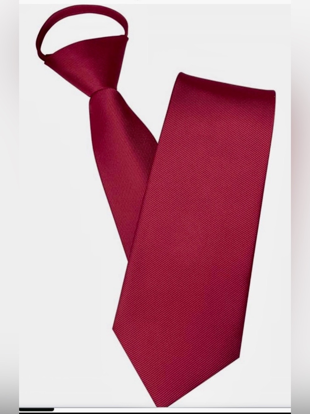 George Solid Wine Red Tie